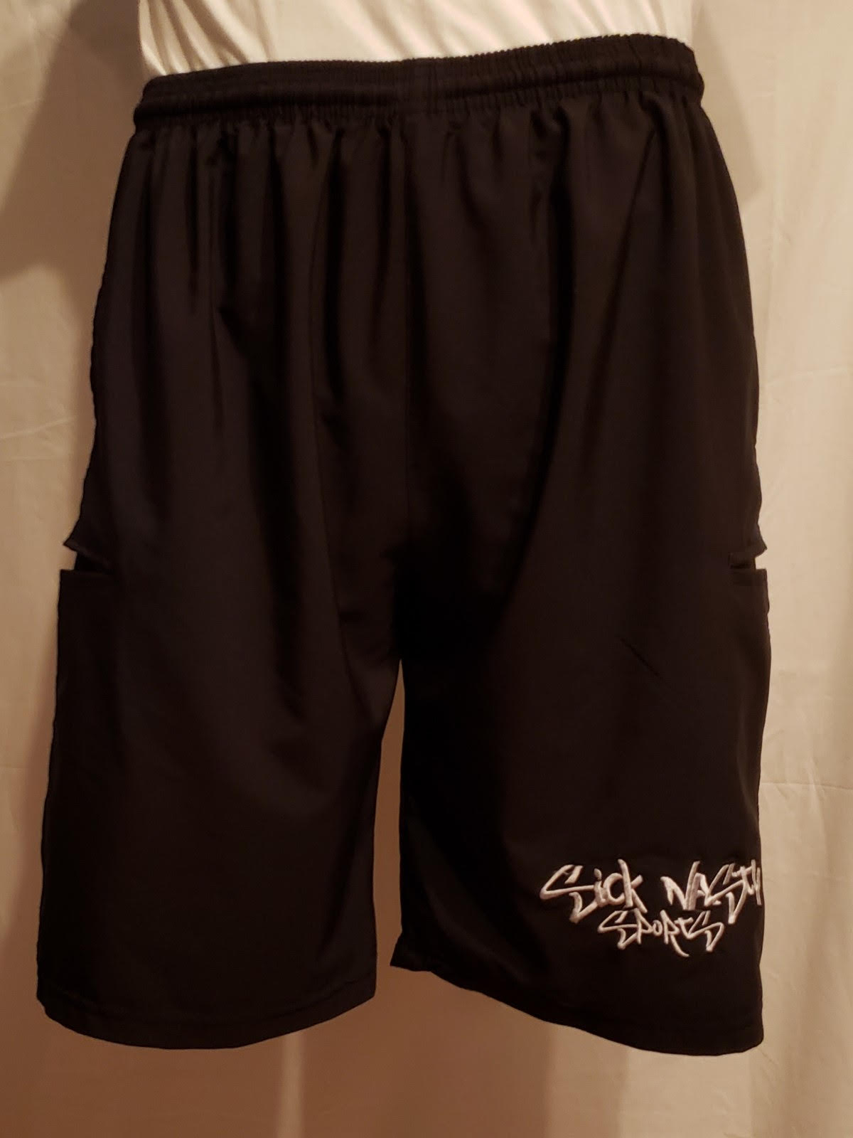 2021 Sick Nasty Sports "Light Weight" 4 Way Black Stretch Shorts