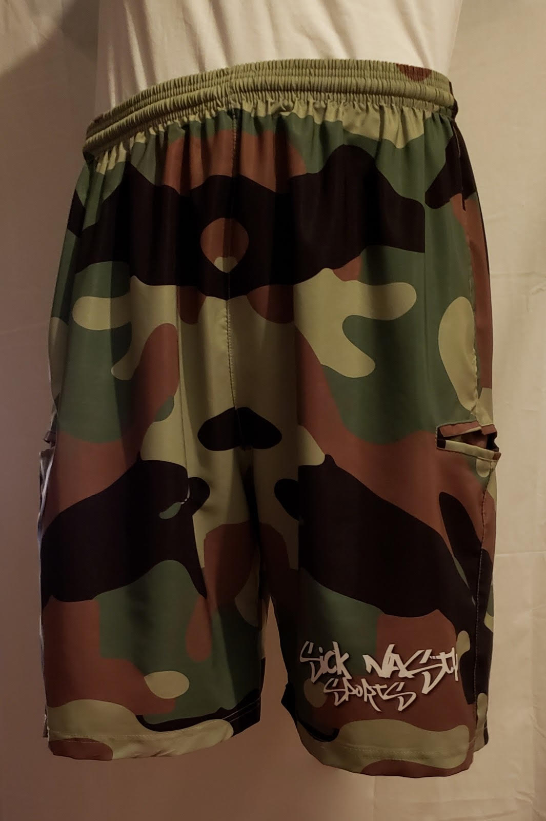 2021 Sick Nasty Sports "Light Weight" 4 Way Camo Stretch Shorts